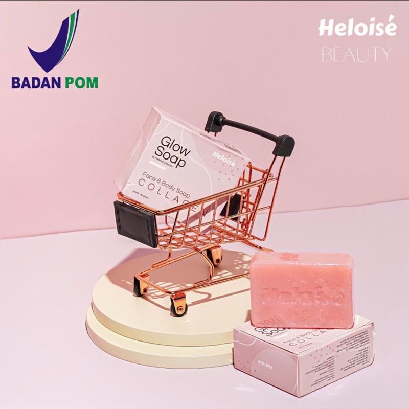 Glow Soap Collagen Heloise Beauty (Sabun pemutih collagen, jerawat punggung, bekas luka) BPOM Mencerahkan 2