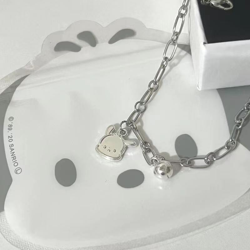 Product Introduction of Pochacco Bell Bracelet for Women Students Sweet Cute Girly Heart Jewelry Ins Niche Design Sense Bracelet 9