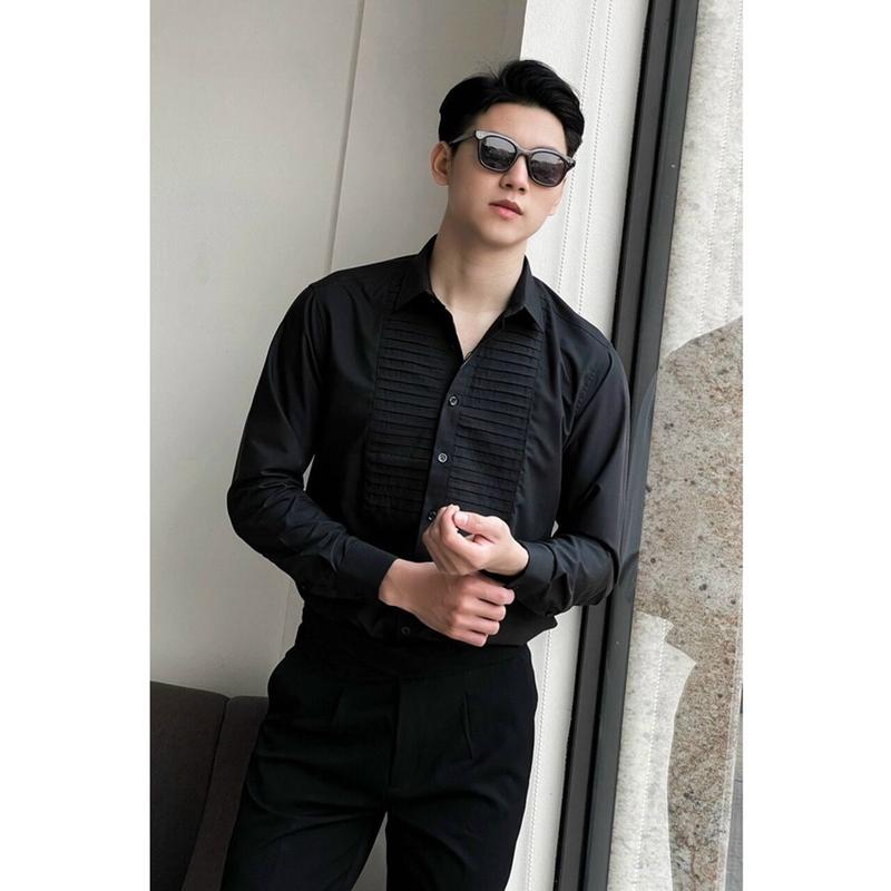 Áo Xếp Ly Ngang Màu Trắng đi làm văn phòng thường 2
