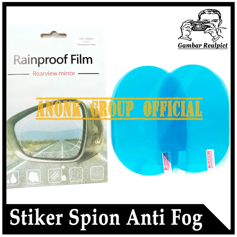 Stiker Anti Fog Spion Mobil Motor / Stiker Kaca Spion Anti Air/Hujan 6