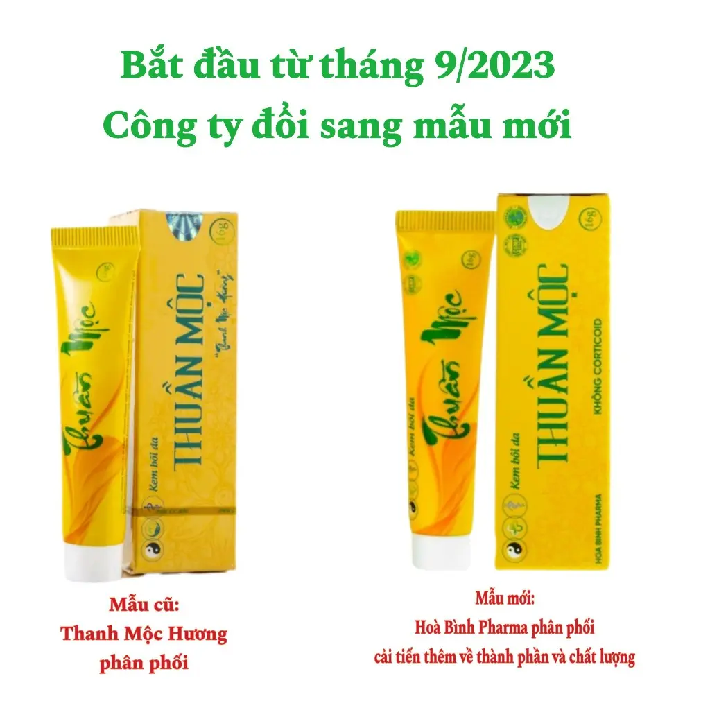 [Chính Hãng] Kem bôi da liễu Thuần Mộc, Thanh Mộc Hương dưỡng ẩm da mẫu mới 16g
