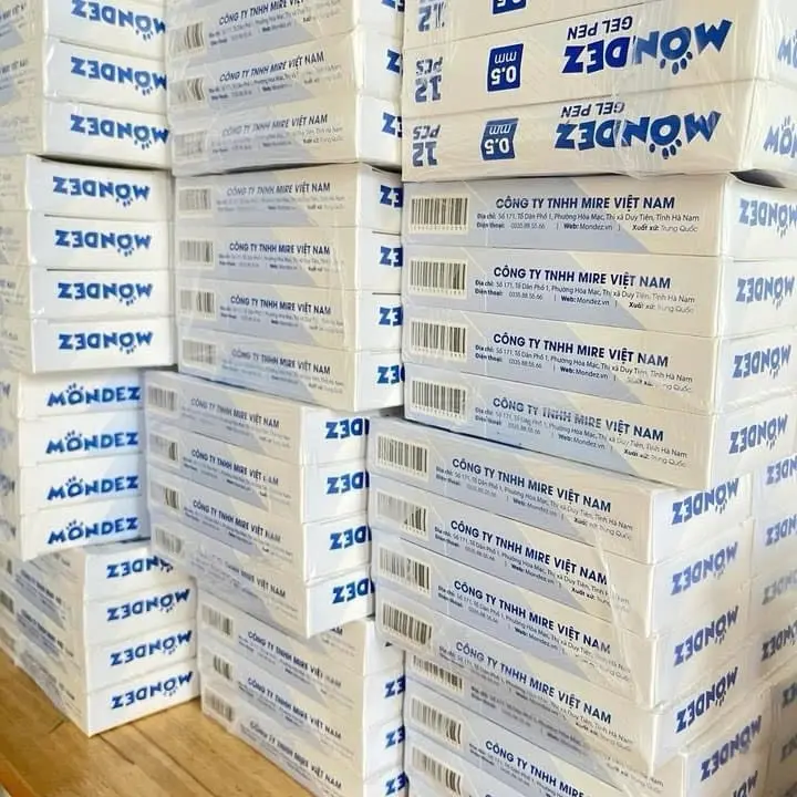 Bút kim không xoá Mondez viết là mê, đủ 4 màu: xanh, đen, tím, đỏ 1