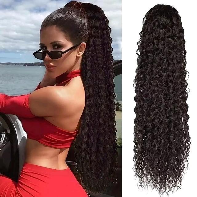 Tóc giả ngoặm đui ngựa xù đũa 65cm mẫu mới Hot trend nagi 2