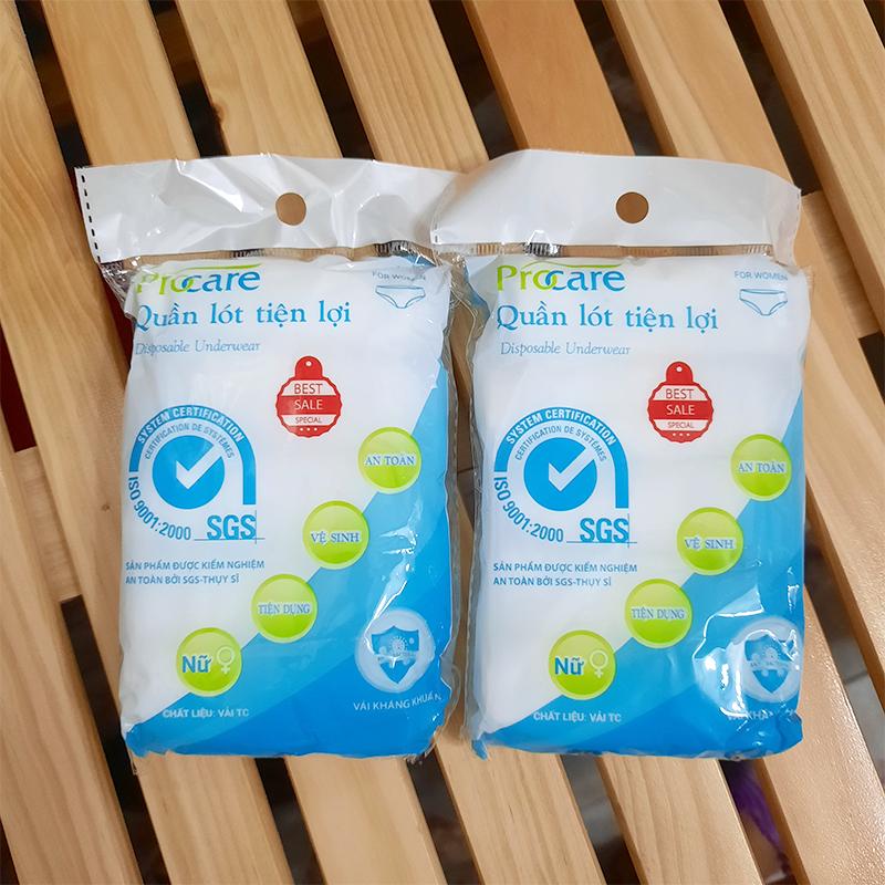  SET 5 Chiếc quần lót dùng 1 lần vải cotton Procare 