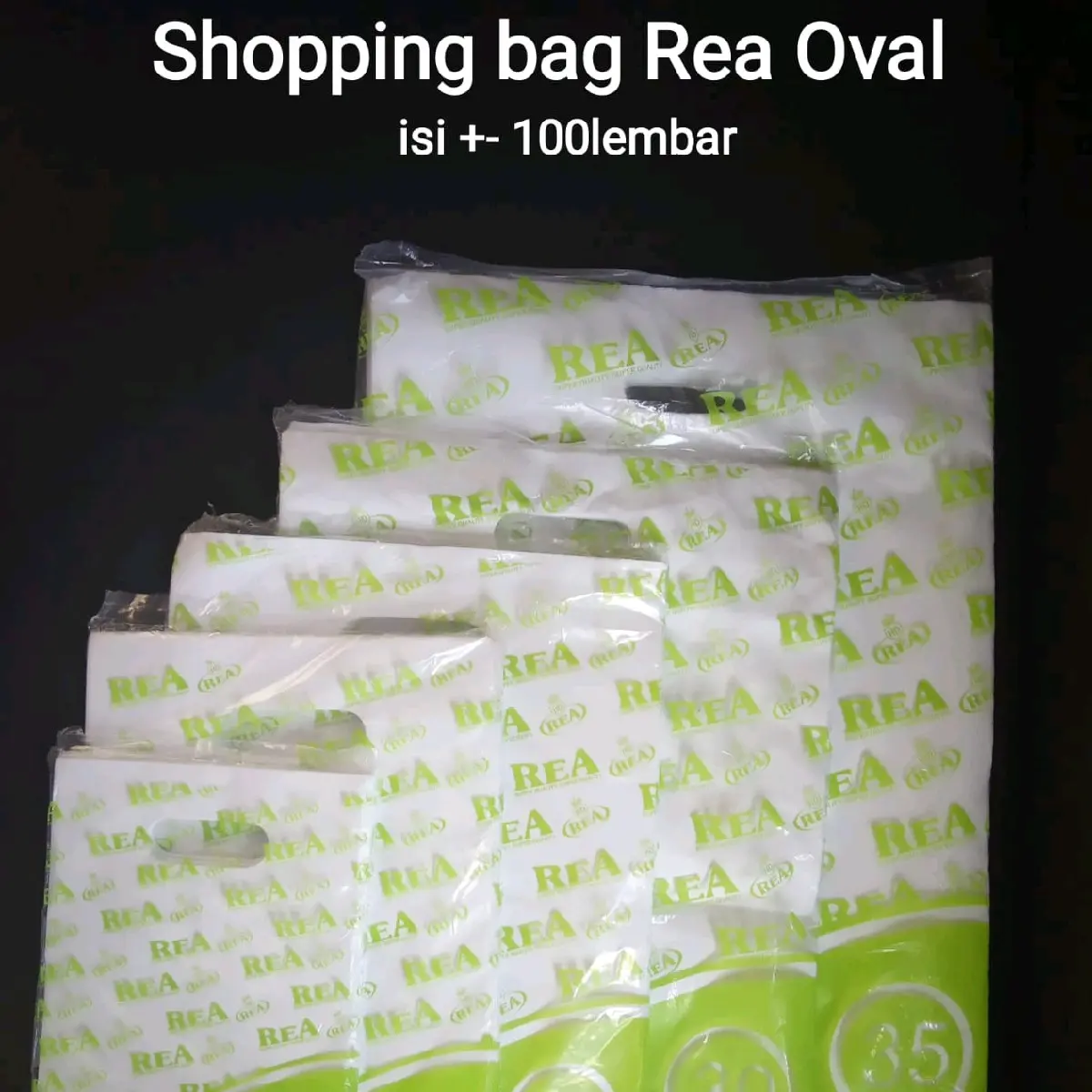 Plastik HD Plong Uk 20x30 Isi 100 Rea Warna Putih Shopping Bag Rea Plastik Packing Olshop Plastik Sablon