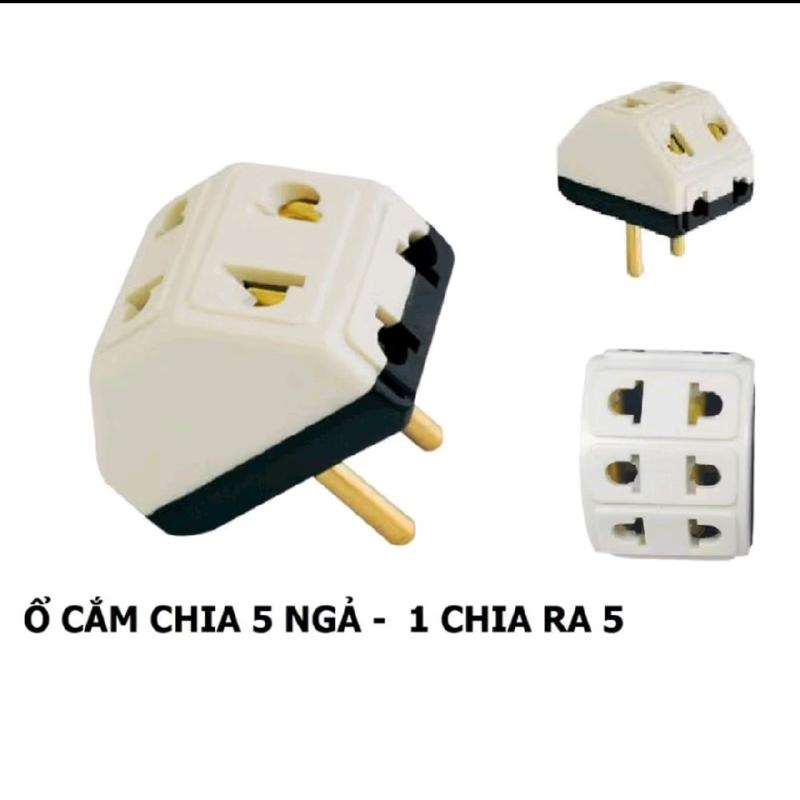 Ổ cắm chia 5 ngã _ vào 1 ra 5 2