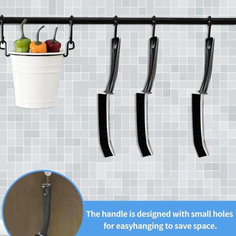 Product Introduction of Crevice Cleaning Brush, 5 Counts Multifunctional Hard Bristle Gap Brush, Household Kitchen Tiles Window Crevice Cleaning Tool 4