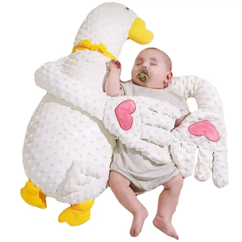 Gối Ngỗng Trắng Thông Minh, Nâng Cấp, Vỗ Lòng Bàn Tay, Nhung Bong Bóng 3D, Giảm Chua Và Ngăn Ngừa Rửa Súc Miệng, Chế Độ Có Thể Điều Chỉnh Để Ngủ An Ủi Nhộng Chũn