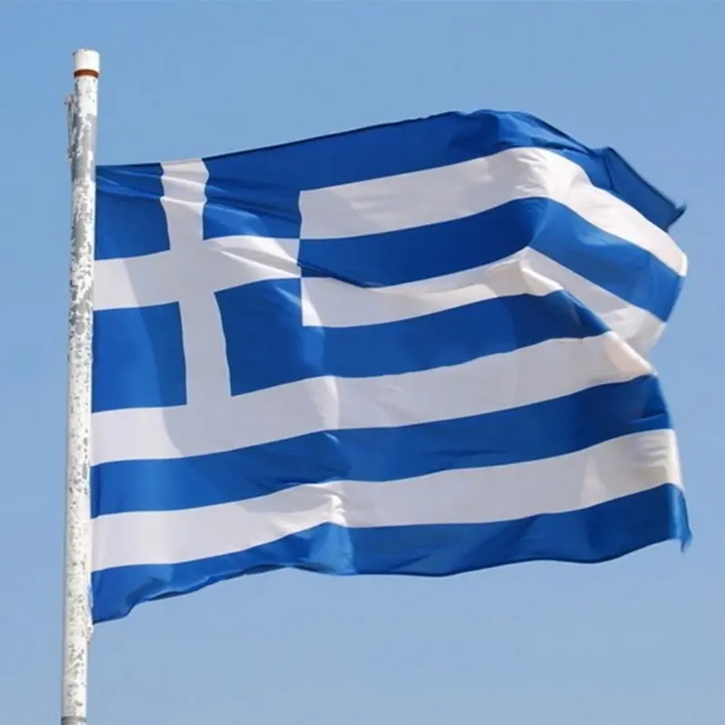 Puyo 3ftx5ft Greek Flag 150x90cm Custom Flag for Banner National Flag Super-poly Hanging Indoor/outdoor Greek Flag Country fo
