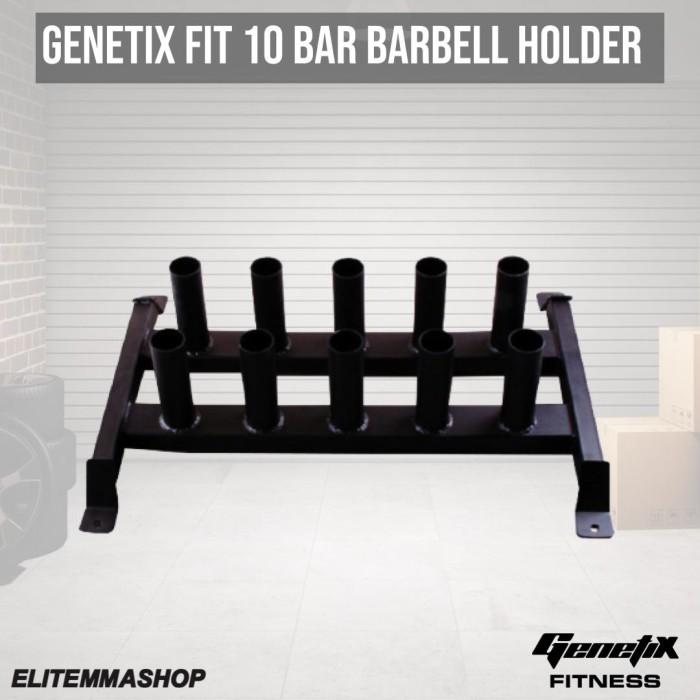 Gambar GENETIX FIT 10 Bar Olympic Barbell holder dari ELITE MMA SHOP Kota Administrasi Jakarta Barat Tokopedia
