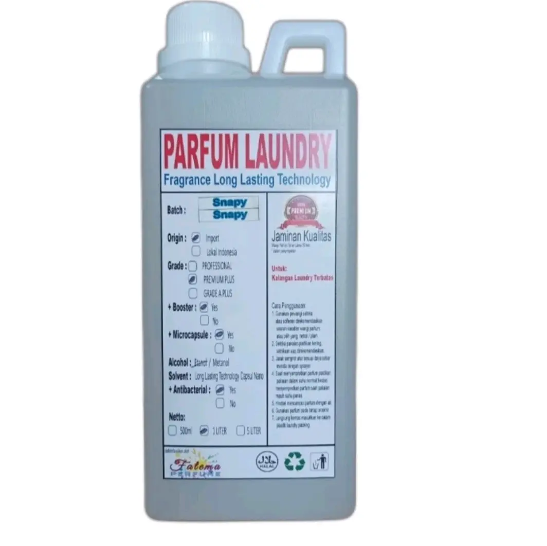 FATEMA - PARFUM LAUNDRY AKASIA GRADE A PLUS 1 LITER PARFUM LOUNDRY LONDRI FINISHING SELESAI SETRIKA PACKING 1 LITER