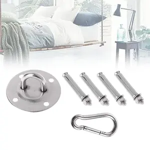 Disk Tetap Gantungan Hammock Kait Dinding Pengait Hammock Multifungsi Bentuk Pengait Hammock Stainless Steel