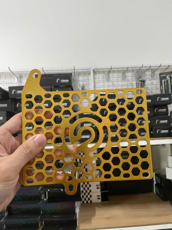 Che két nước Exciter 135 nhôm CNC bảo vệ két nước Ex 135 Lưu ý che két nước không ốc .