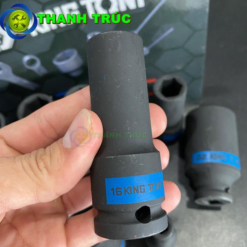 Tuýp đen dài Kingtony 4435xx loại 1/2 6 cạnh có size 8-32mm 4