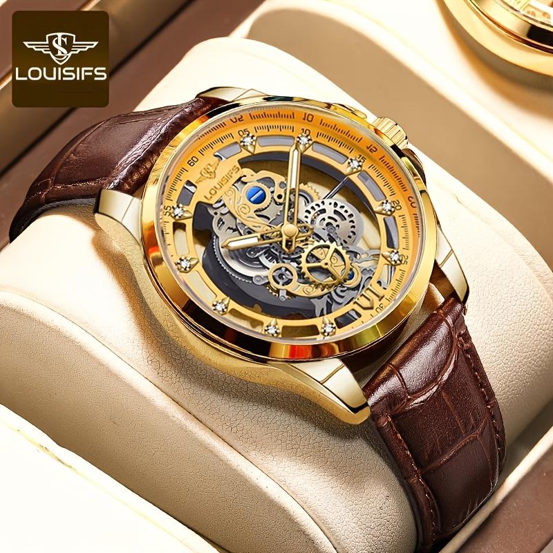 2024 New Genuine Men's Quartz Watch Double-Sided Hollow Quartz Men's Watch Business Watch Luminous Watch 2