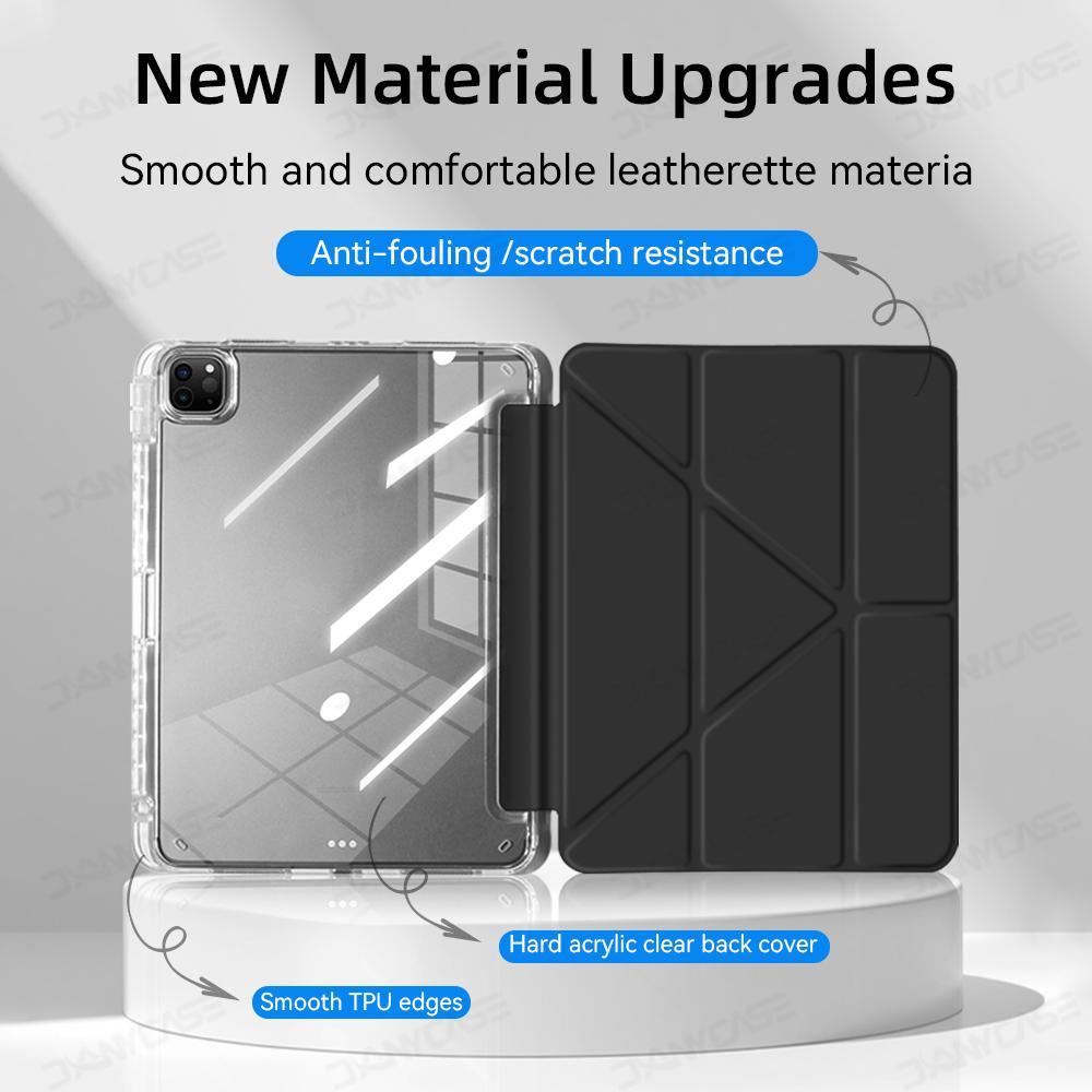 DANYCASE 3+Y Acrylic Protective Case for iPad 10th/11th For HUAWEI matepad SE  11" For Samsung TabA9/A11/A9 Plus/A11 Plus 11inch/S9 /S9 FE 10.9inch/S9 Plus/S9 FE Plus casing tablet protective tablet with pen slot Stand Tablet Flip Case