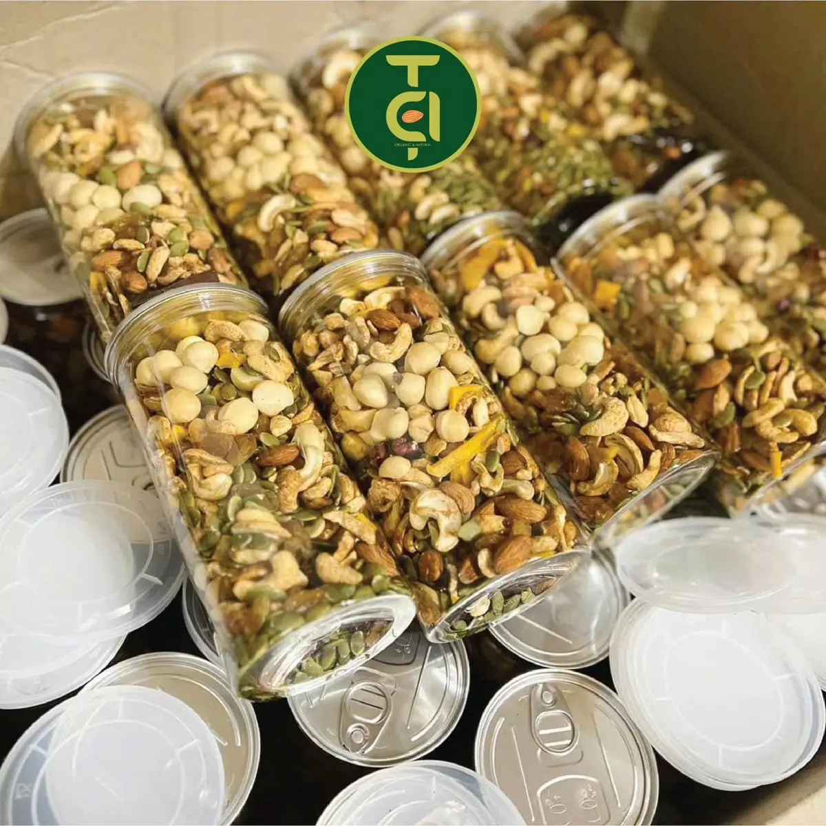 Granola siêu hạt , siêu macca ko yến mạch 500g Hạt Ngũ Cốc