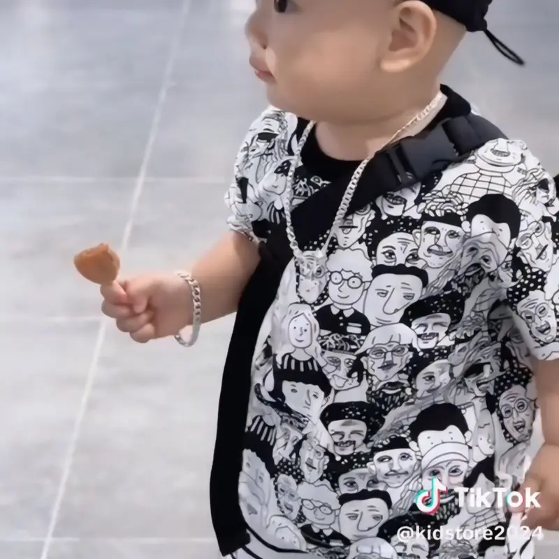 Set Bộ Hoạt Hình Cho Bé, Chất Cotton Mềm Nhẹ Mát - Shop Thời Trang Trẻ Em KidStore - K02 bococtay chobe 2