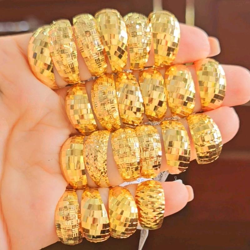  Nhẫn mo bản 9li chạm máy V610- Tiệm vàng Đức Thiện 