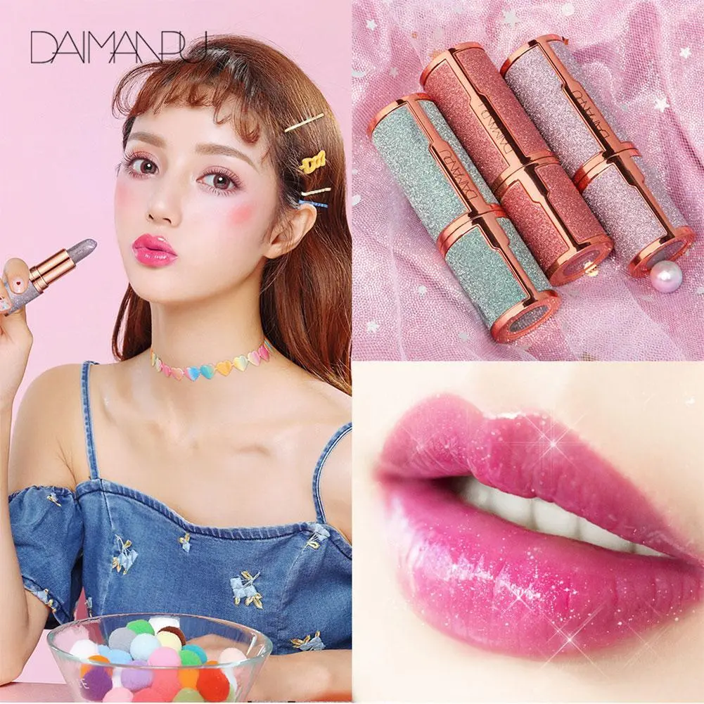 Glitter Star Lipstick Nourishing Moisturizer Sparkling Lipstick Long Lasting Waterproof Makeup Cosmetic