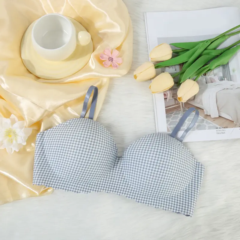 Áo Ngực Liền Mạch, Cho Bé Gái, Không Đường May, Gathered Ngực, Bralette, Hỗ Trợ Mềm Mại, Thoải Mái, Đồ Lót Quý Cô Ngọt Ngào Có Mùi 7