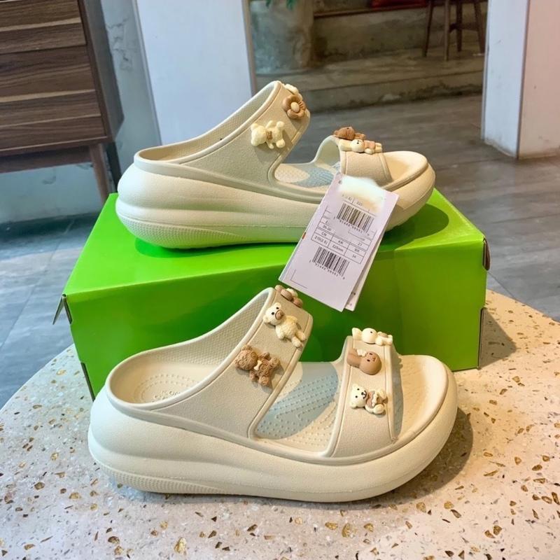 Đế Cao 7CM - Sandal Nữ Đế Cao, tặng kèm 10 Charm 3D gắn dép 0