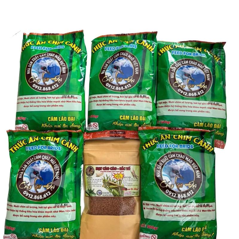 Combo bao xanh 5 gói + tặng 1 hạt cào cào hoặc 1 gói cám k.ích l.ửa