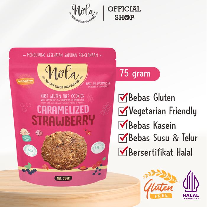 Gambar Gluten Free Cookies Caramelized Strawberry 75 Gram dari VERLINOLA Kota Administrasi Jakarta Selatan Tokopedia