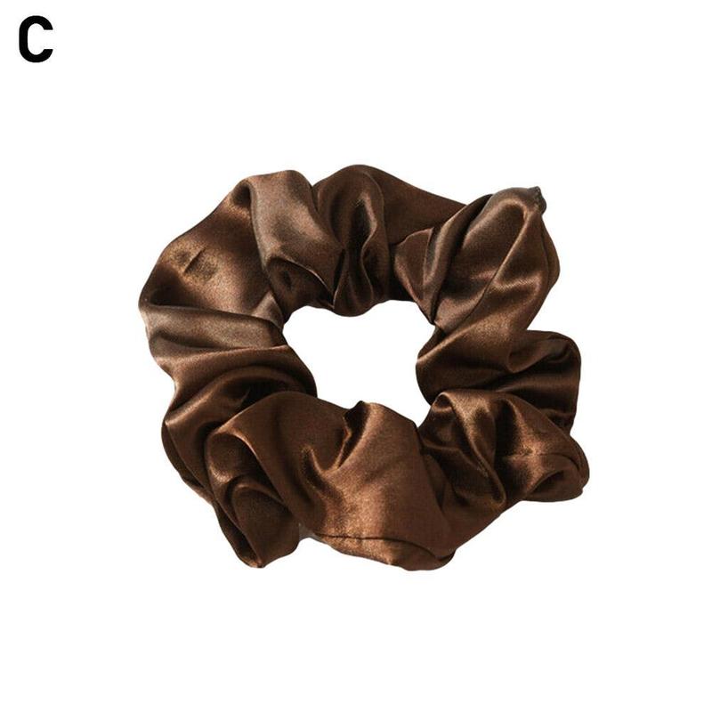 Product Introduction of Lotus Root Pink Dingbu Large Intestine Ring Hair Ring Color Solid Headwear Cloth Set Headstring O0J2 39