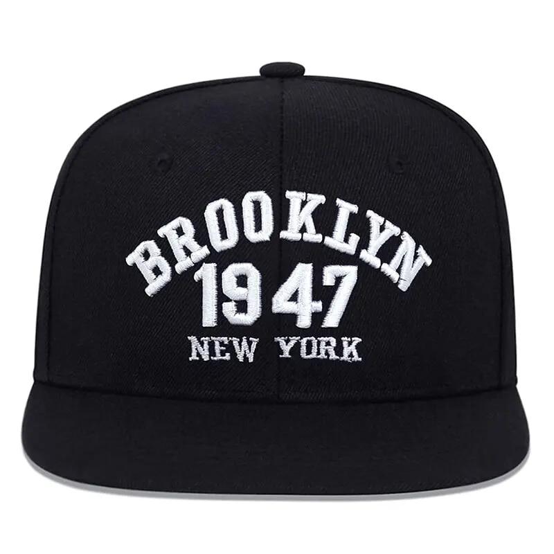 Product Introduction of Mũ Hip-Hop Thêu, Unisex, BROOKLYN 1947, Mũ Bóng Chày Ngoài Trời, Có Thể Điều Chỉnh, Phong Cách Thường Ngày Mũ Chống Nắng 16