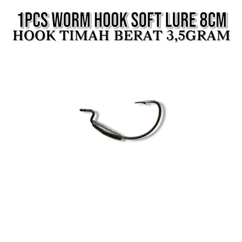 ECERAN/1PCS SOFT LURE 8CM. UMPAN CASTING GABUS 2