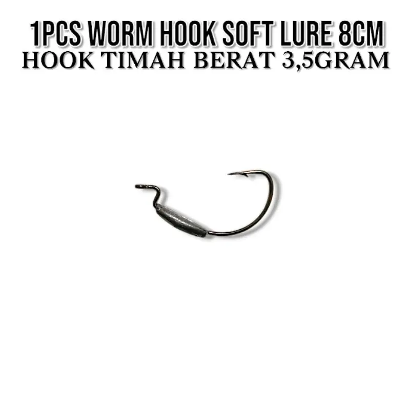 ECERAN/1PCS SOFT LURE 8CM. UMPAN CASTING GABUS 2