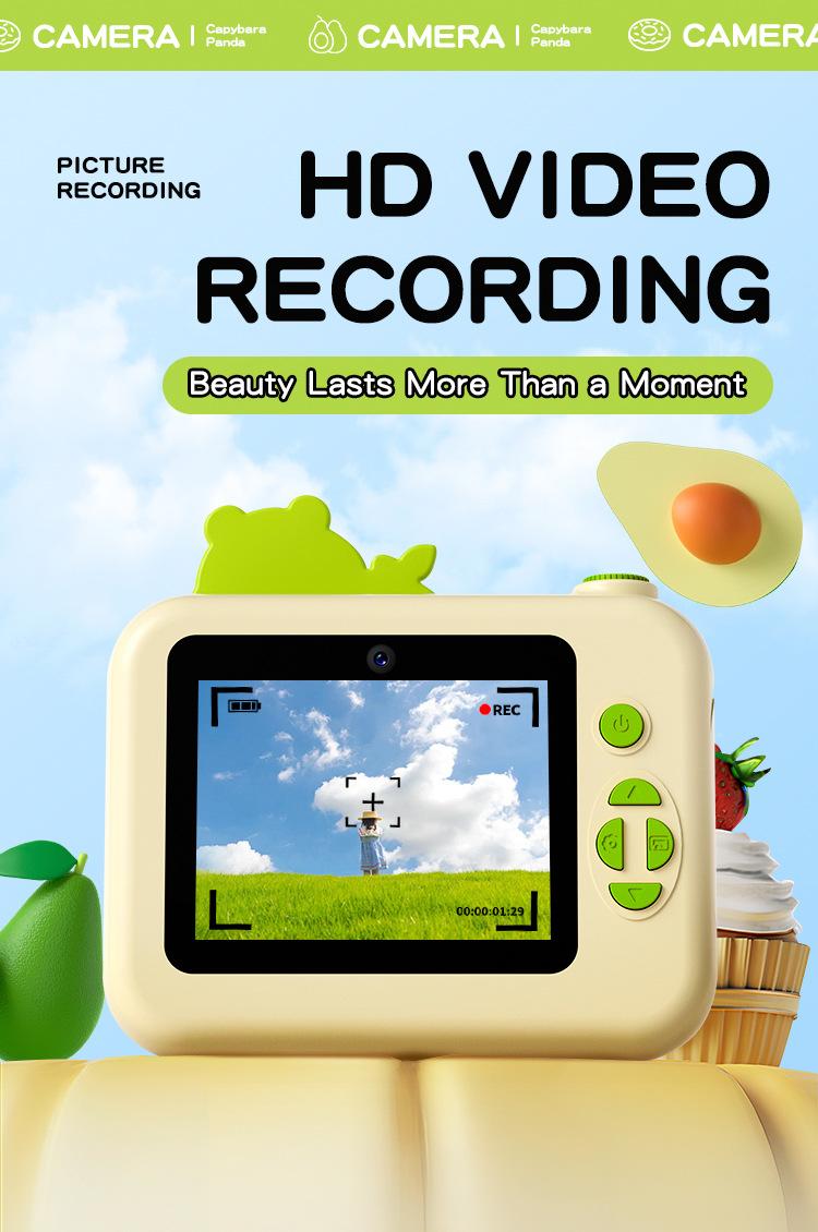 Product Introduction of Factory Direct Sales Customized Modified Children Panda Camera Toy Boy Cartoon Digital Polaroid Cross-Border Toy 4