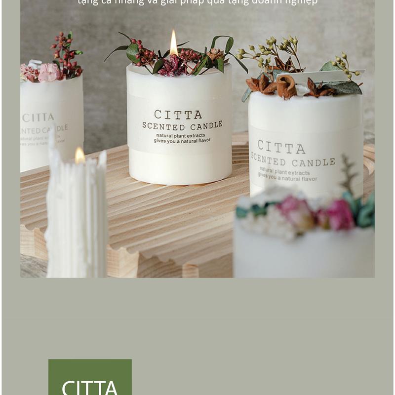Product Introduction of MÙA ĐÔNG - Set Quà Tặng Valentine 14/2 Nến Thơm CITTA Không Khói Thơm Phòng Hỗ Trợ Giấc Ngủ Làm Sinh Nhật Quà Tặng Valentine 8/3 20/10 Kỷ Niệm Chúc Mừng Làm Từ Sáp Đậu Nành Với Tinh Dầu Thiên Nhiên Và Hoa Oải Hương Khô Cùng Thảo Mộc Trang Trí 2