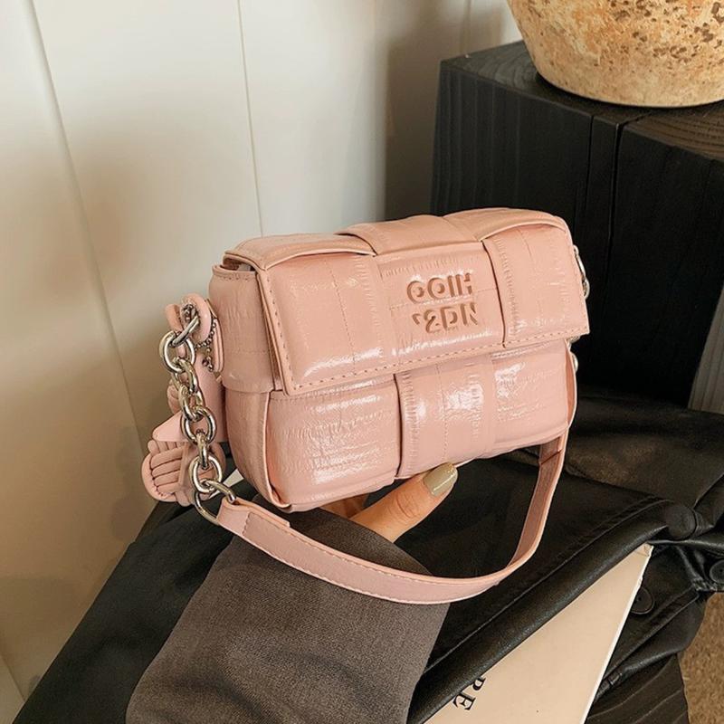 Túi da đan form mini vừa điện thoại phong cách trẻ trung T627 Bag Nữ