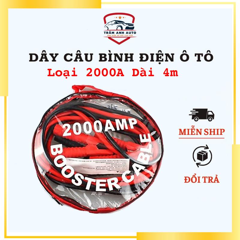 Dây Câu Bình Ắc Quy Ô Tô Lõi Đồng Siêu To Loại 2000A Dài 4m
