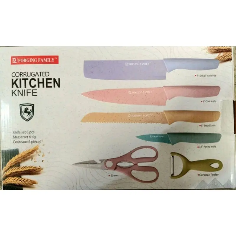 Pisau Dapur Set  Cantik Isi 6Pcs Knife 2