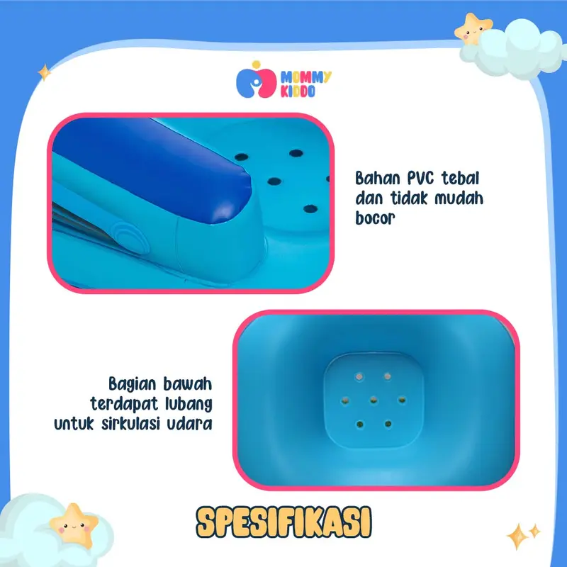 MOMMY KIDDO - (Ada Pompa Internal) Sofa Tiup Kursi Pompa Bayi Bentuk Meja 3
