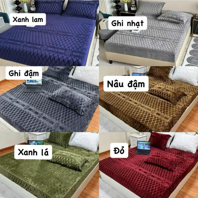[TẶNG KÈM 2 VỎ GỐI NẰM] Ga Gối COCO Nỉ Nhung Mềm Mịn, Ấm Áp 0