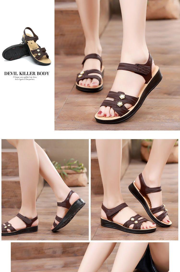 Product Introduction of Dép Cho Mẹ TRUNG NIÊN, Thời Trang Ngoài Trời, Quai Dán, Thích Hợp Cho Phụ Nữ TRUNG NIÊN Và Cao Tuổi, Giày Bà, Hàng Mới Về Mùa Hè 2024 13