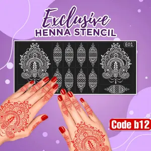 1 SET TATO STANSIL / HENNA INAI TANGAN PENGANTIN HALAL DI BAWA SOLAT TAHAN 7 HARI  READY SIAP KIRIM Hena Temporary Tatto