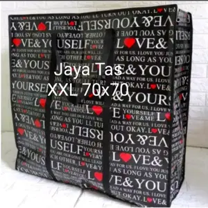 tas karung jumbo motif XXL 70x70/tas laundry/tas pindahan
