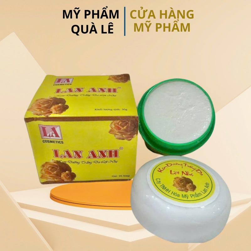 Kem trắng da lột Lan anh hủ 30gram dưỡng trắng da (lẻ 1 hủ)