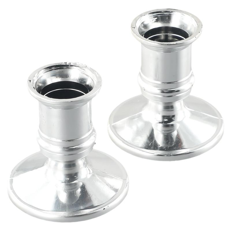 Đèn nến điện tử hình trụ tiêu chuẩn hình dạng truyền thống, 2 cái, hoàn hảo cho bữa tối, mới cuối cùng, đồ trang trí 3