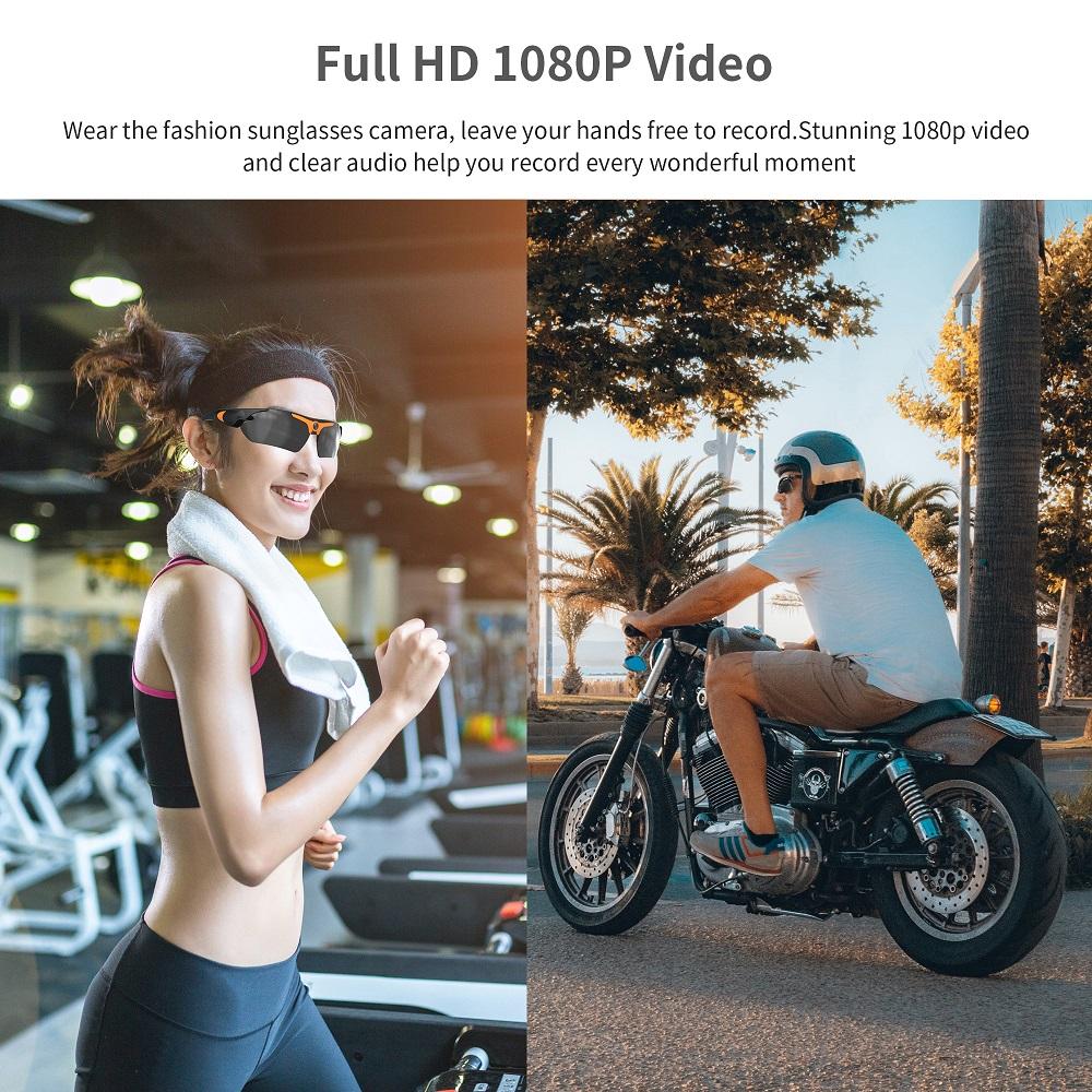 2026 Glasses With 1080p High-definition Mini Camera Smart Glasses Cycling Recorder Outdoor Sports Recording Goggles - Image 4