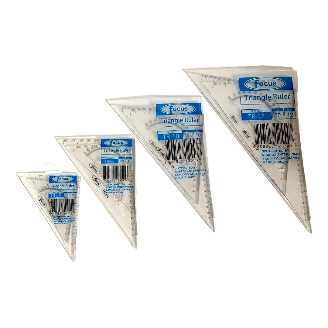 FOCUS Triangle Ruler [ 6 | 8 | 10 | 12 inches ] - TikTok Shop Philippines