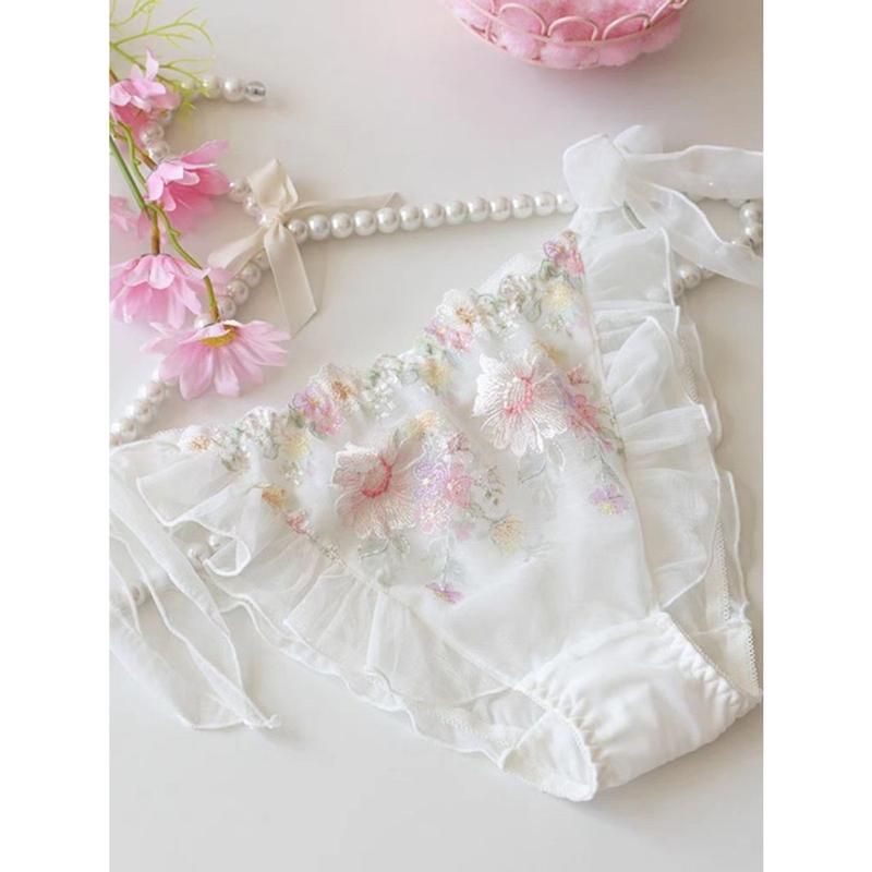 Product Introduction of QUẦN LÓT NỮ REN THÊU HOA LƯỚI CO GIÃN THOÁNG MÁT CỘT DÂY PHONG CÁCH NHẬT DỄ THƯƠNG Women 8