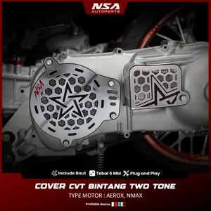 COVER CVT BINTANG TWO TONE SERIES YAMAHA SERIES NMAX & AEROX TUTUP CVT YAMAHA AEROX, NMAX