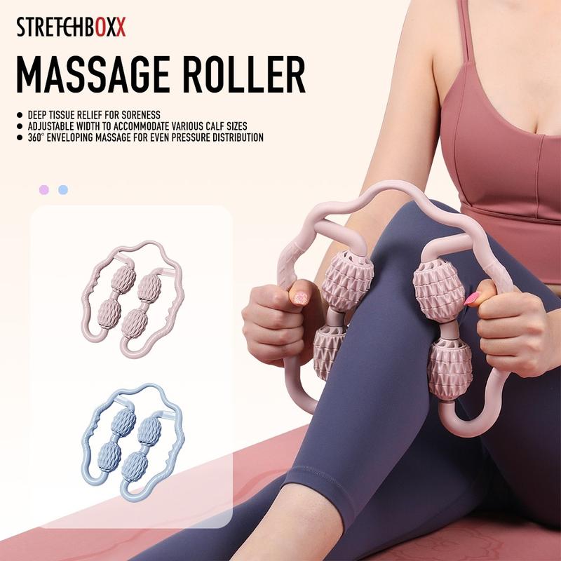 StretchBoxx Premium 360 Massage Roller - Ergonomic Grip, Deep Tissue Relief & Full-Body Relaxation 0