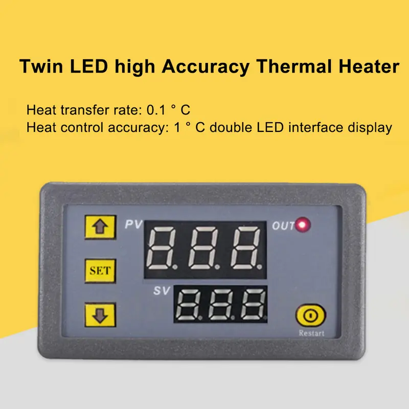 Beiaqun-Bộ Điều Nhiệt Kỹ Thuật Số LCD W3230 DC 12V 20a, Bộ Điều Khiển Báo Động Nhiệt Độ, Bộ Điều Chỉnh 3